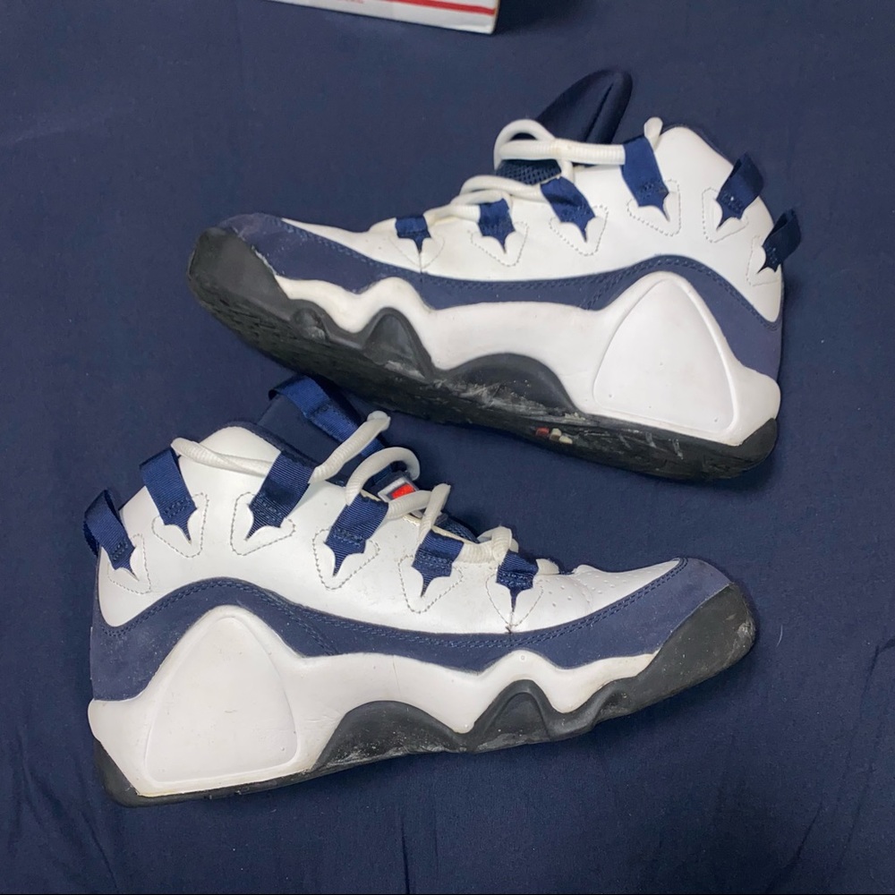 Mens Fila Grant Hill 1 shoes size 8 white and navy - Picture 5 of 11